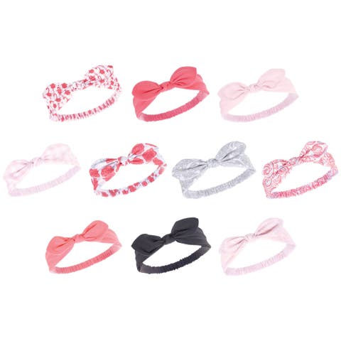 10Pk Knotted Jersey Headbands (Baby)