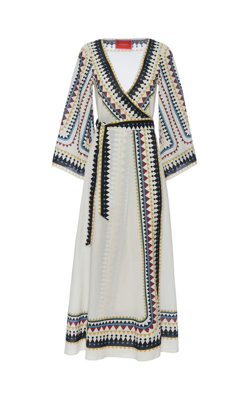 La Doublej The Wrap Dress Doric Placée Cream In Doric Placée Cream