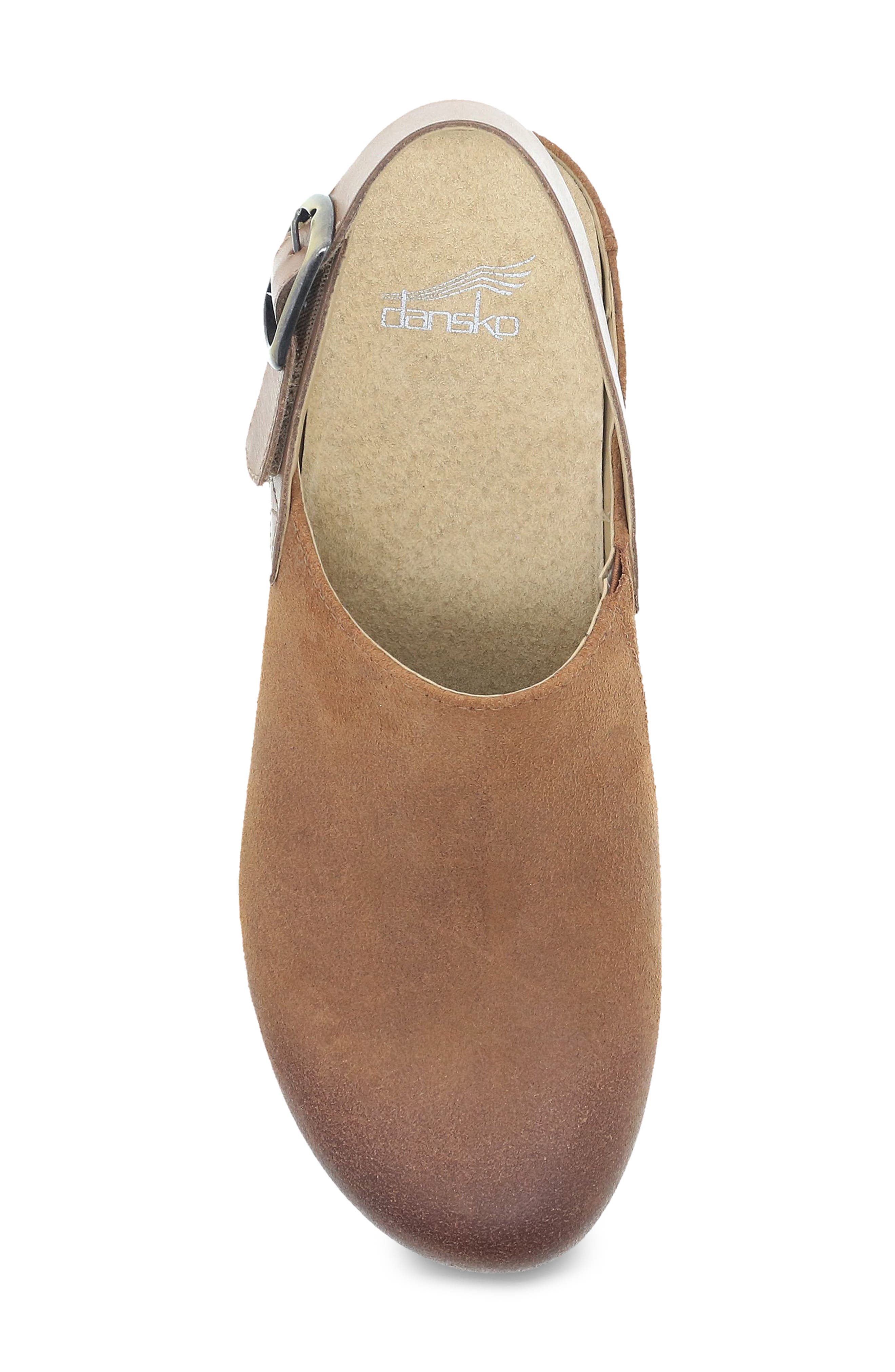Merrin Slingback Clog, Alternate, color, TAN BURNISHED SUEDE
