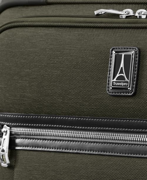 Travelpro Platinum Elite Softside Expandable Medium 25-inch Checked Luggage In Pilot Green