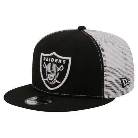 Men's New Era  Black Las Vegas Raiders Core Team 9FIFTY Trucker Snapback Hat