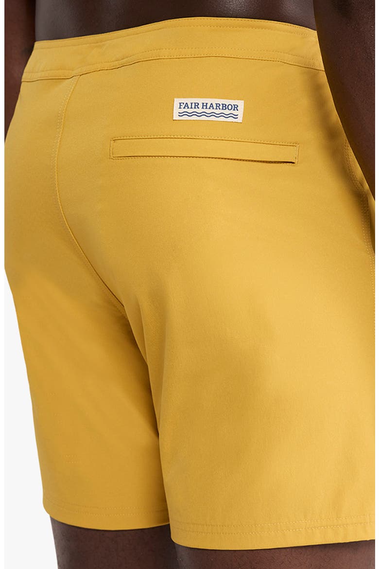Swell Solid Water Repellent Board Shorts, Alternate, color, GOLD
