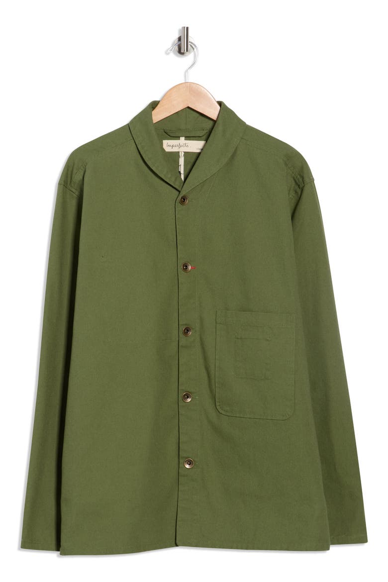 Organic Cotton Canvas Shepherds Shirt Jacket, Alternate, color, FATIGUE