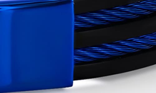 Blackjack Silicone & Stainless Steel Id Bar Bracelet