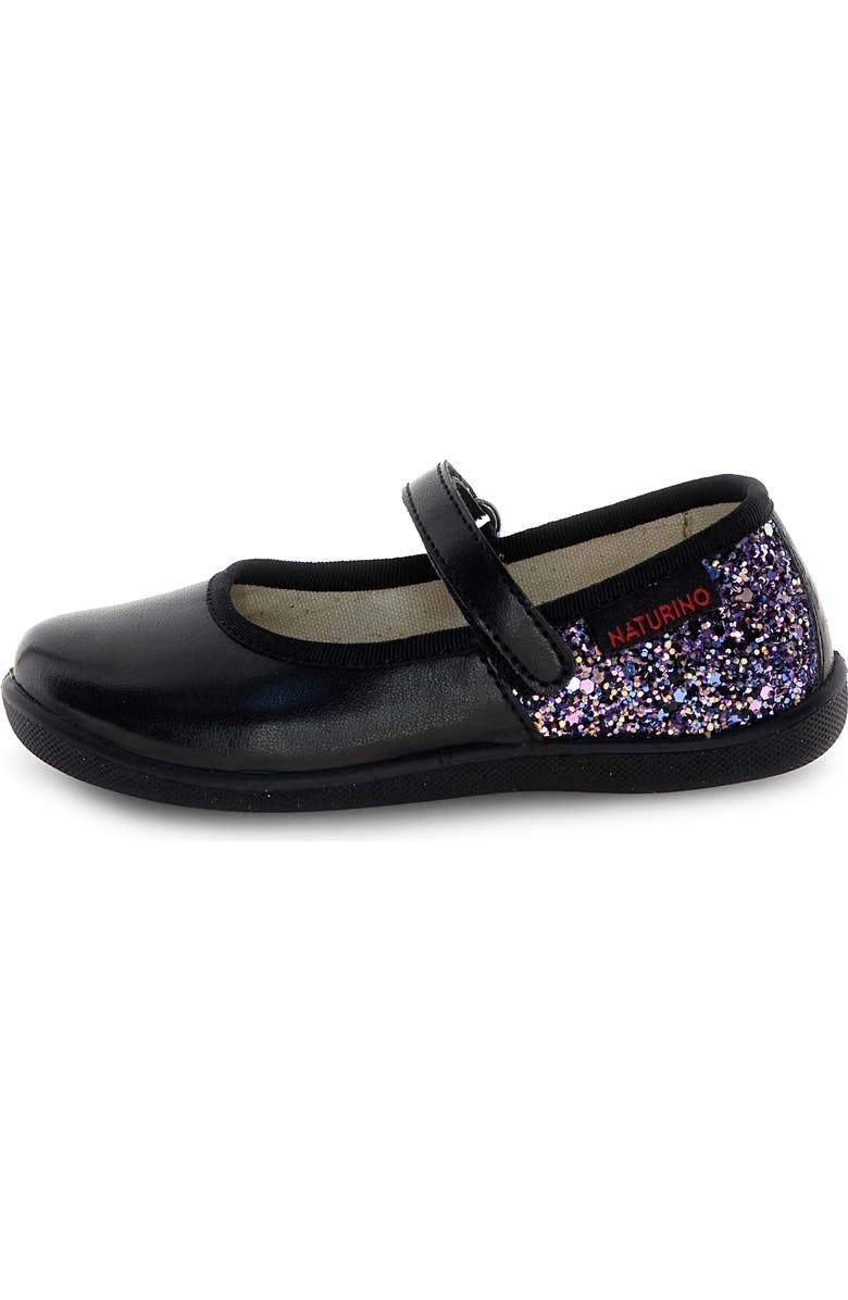 Naturino Kids' Frollik Mary Jane Flat, Alternate, color, Black-Lilac