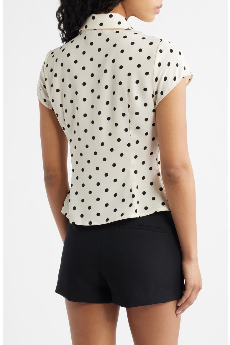 Cottesloe Polka Dot Crop Top, Alternate, color, CREAM POLKA