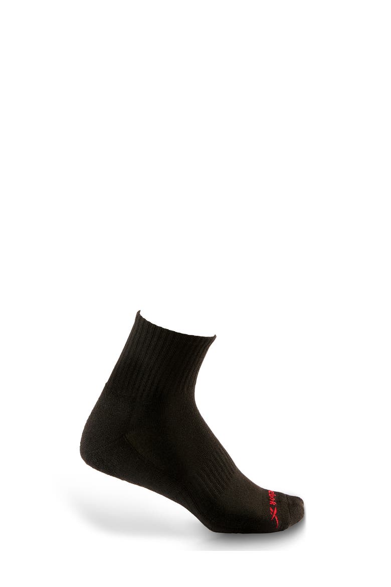 Big & Tall Vector 6-pk Quarter-Top Socks, Alternate, color, BLACK