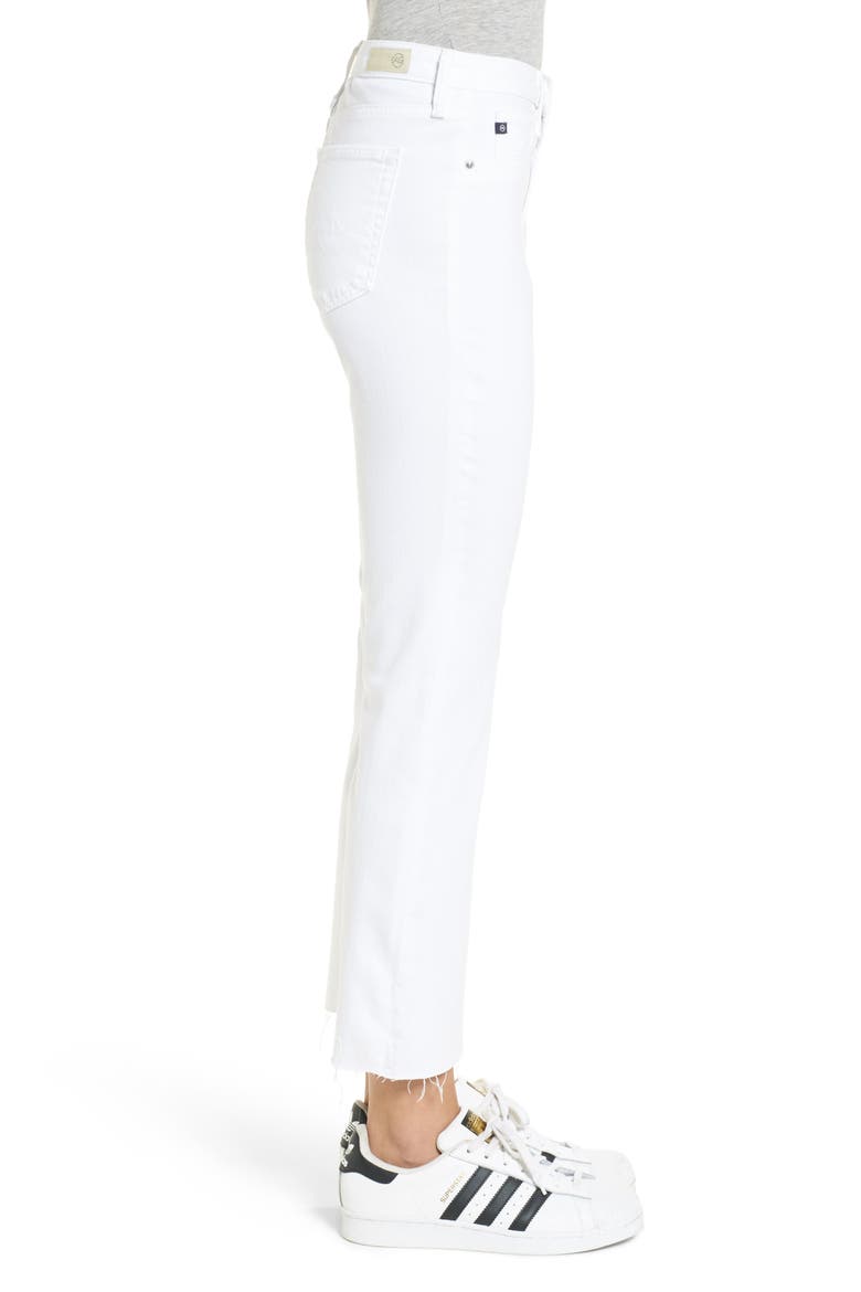 Jodi High Waist Crop Jeans, Alternate, color, WHITE