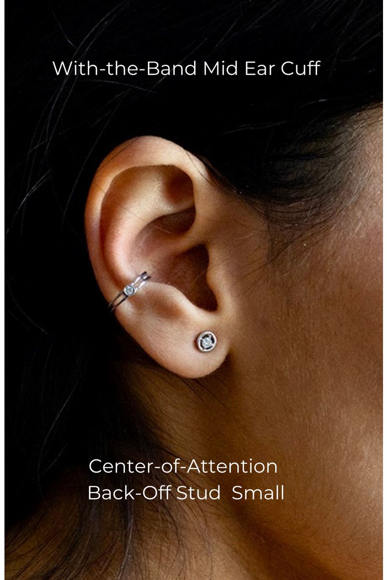 Center-of-Attention Back-Off Stud, Alternate, color, Silver