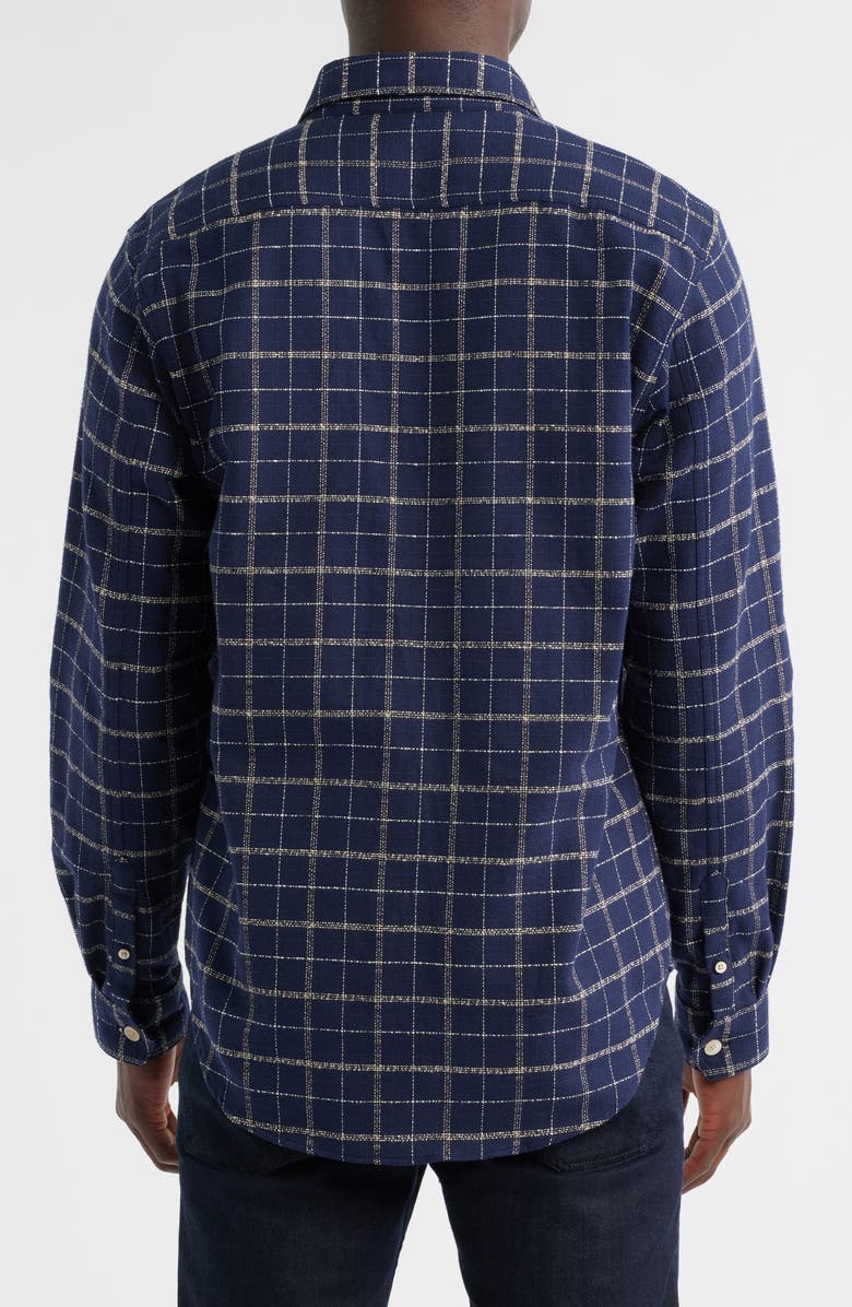 PS Paul Smith Check Regular Fit Cotton Button-Up Shirt, Alternate, color, Very Dark Navy