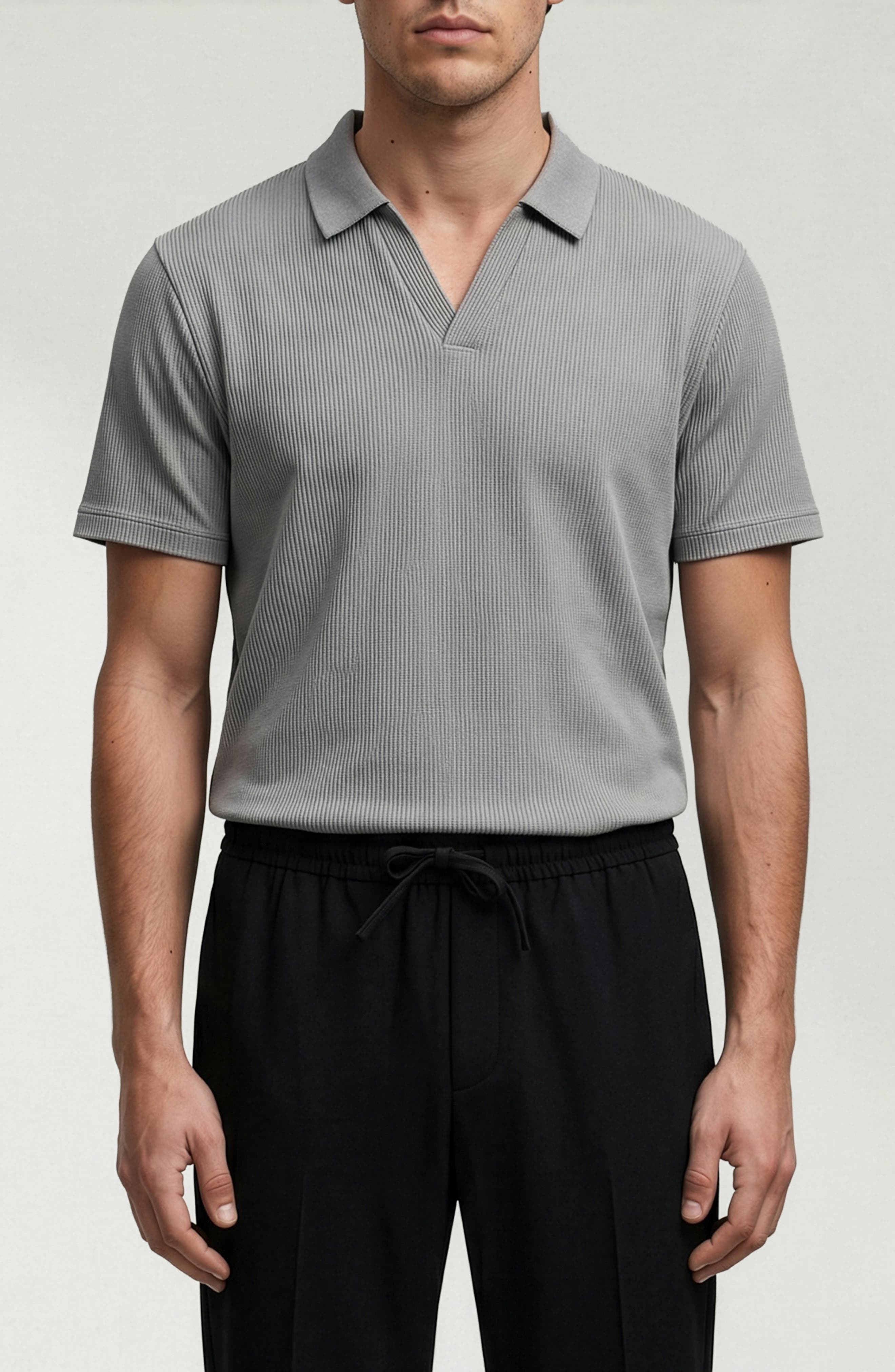 Ribbed Jonny Collar Polo