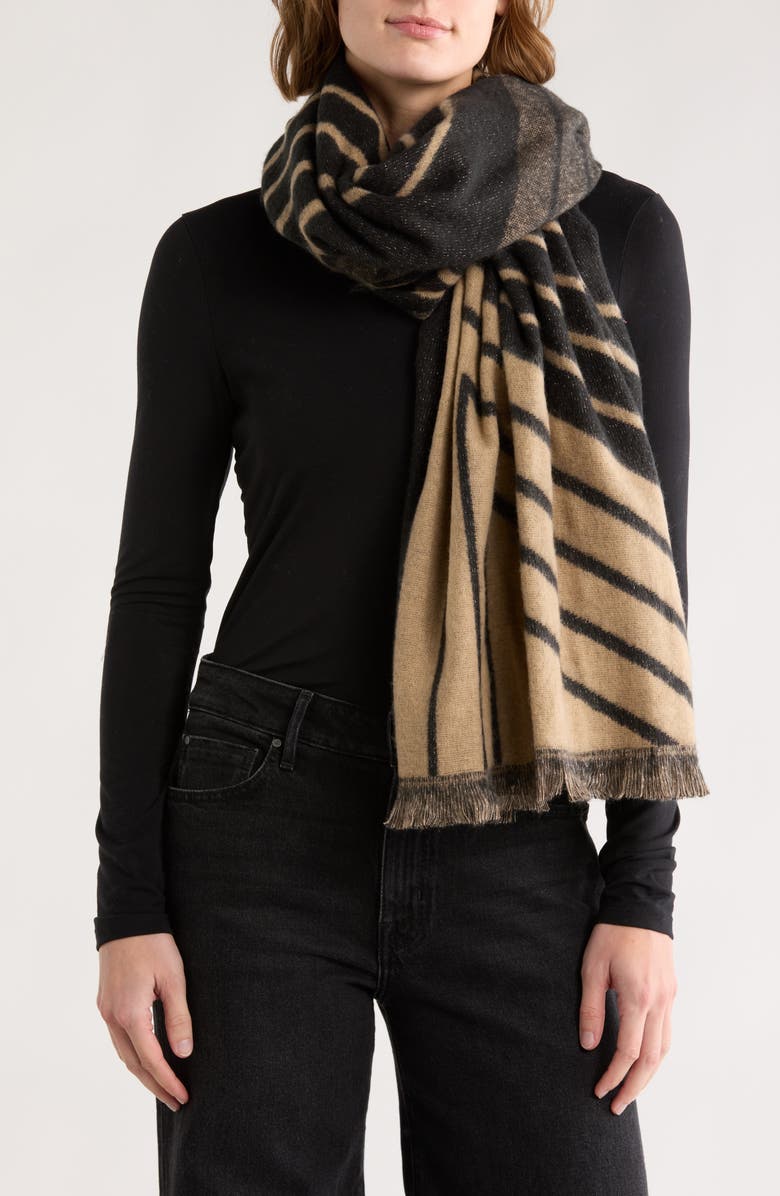 Tasha Abstract Scarf, Main, color, Black Multi