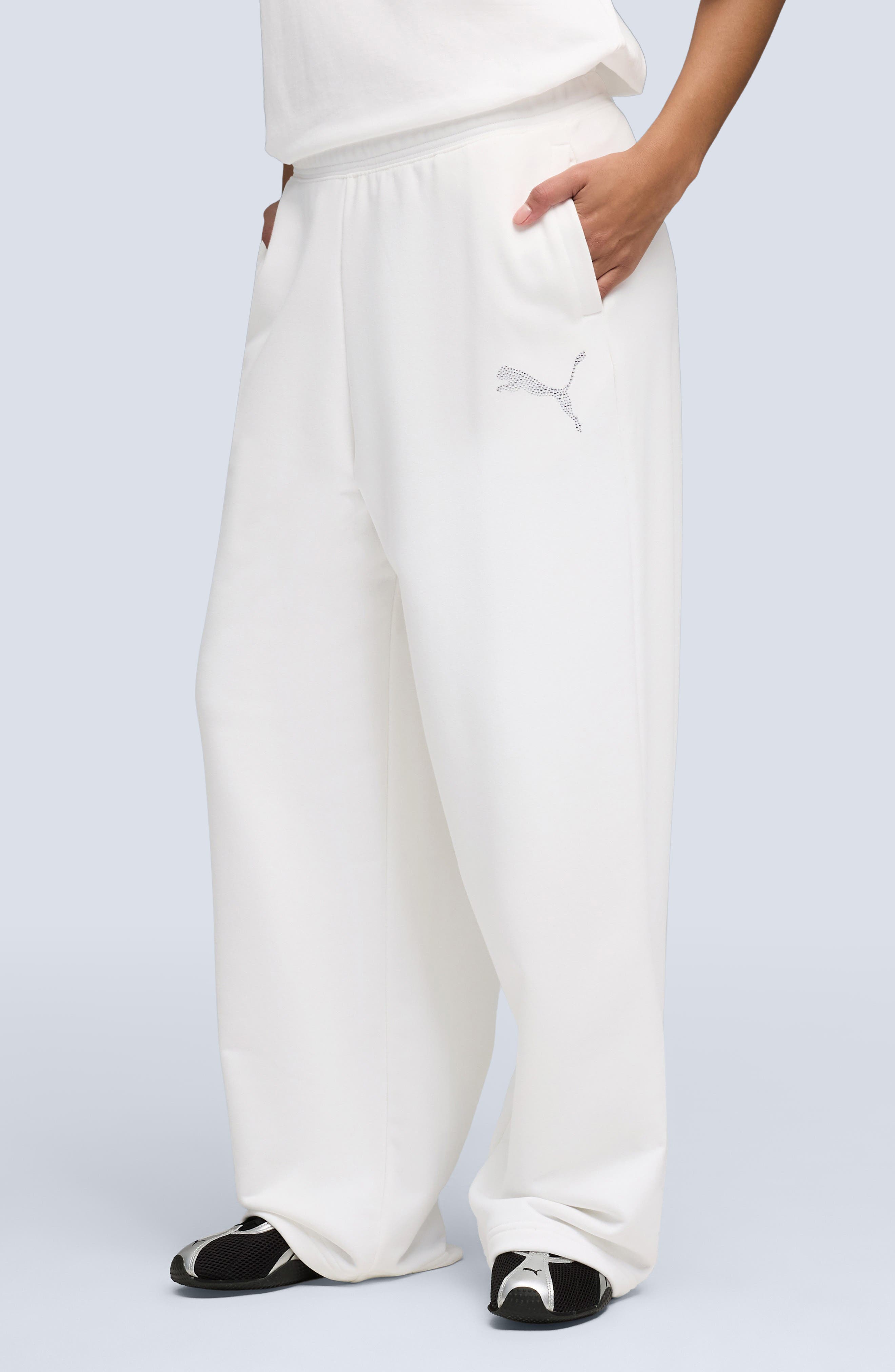 Essential Graphic Leo Luxe Bedazzled Track Pants
