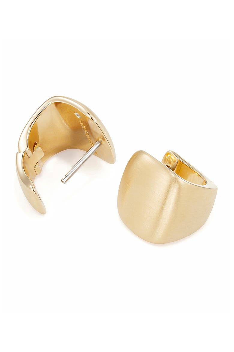 Montecito Huggie Hoop Earrings, Alternate, color, GOLD