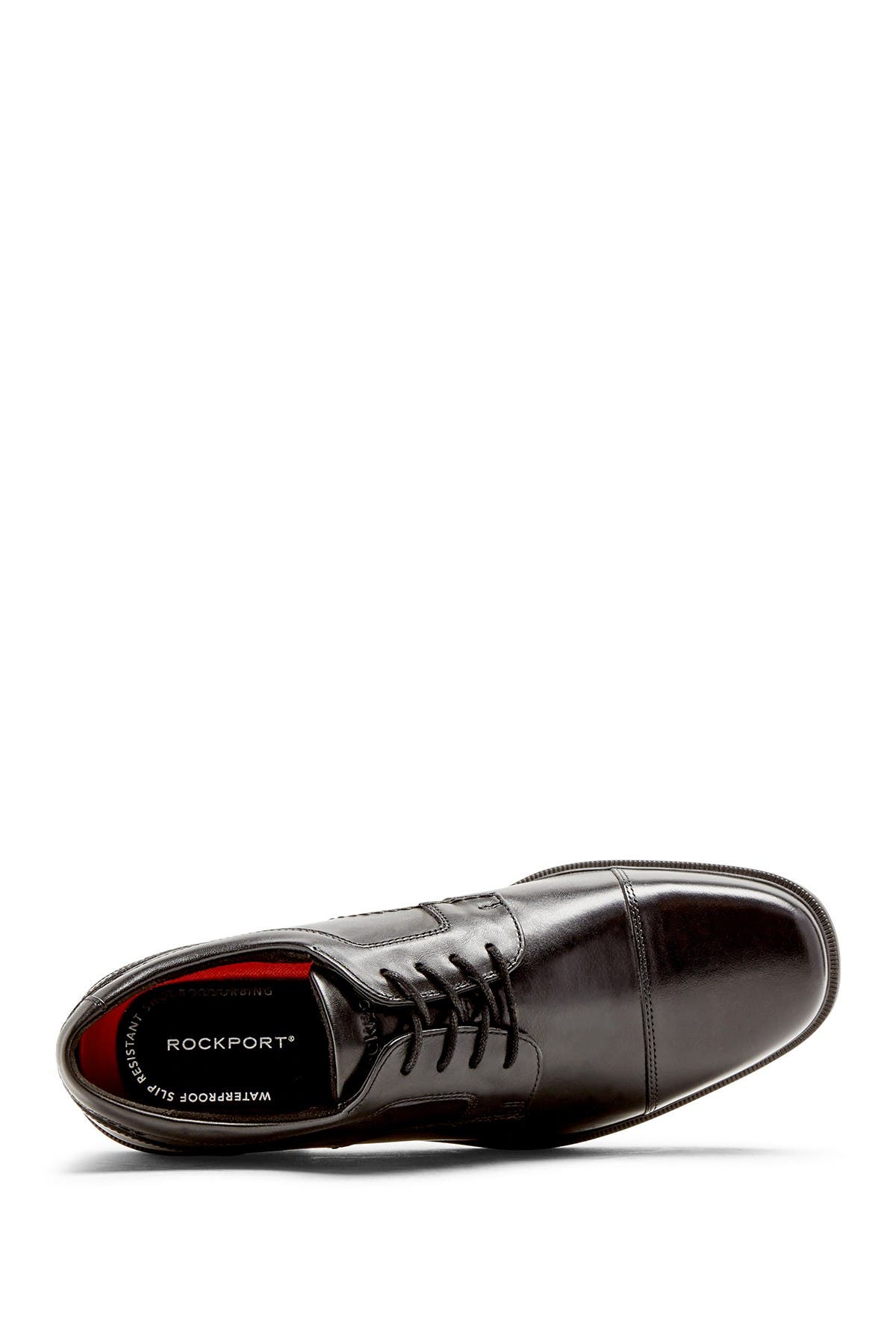 Rockport Robinsyn Waterproof Cap Toe Derby, Alternate, color, Black