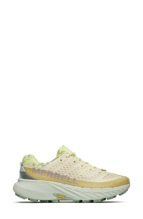 Merrell Agility Peak 5 Running Shoe In Beach/citrine