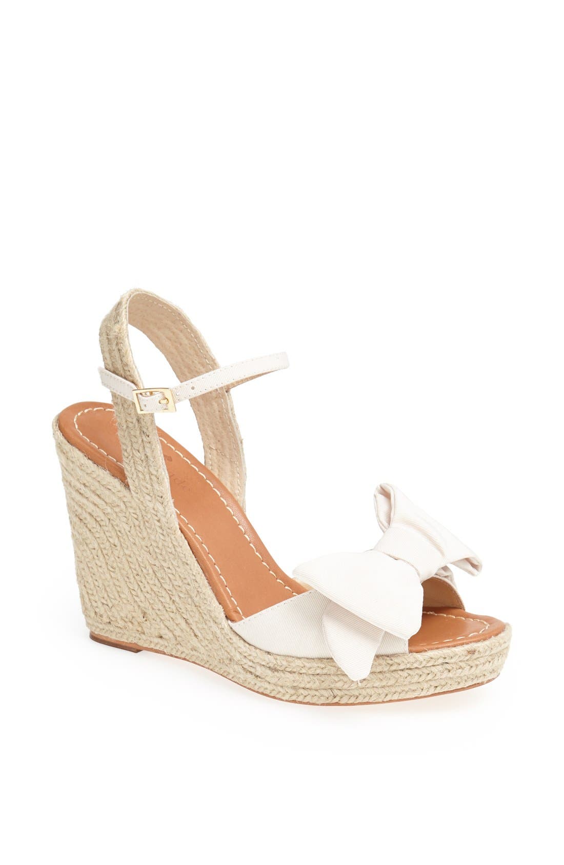 'jumper' sandal, Main, color, IVORY GROSGRAIN