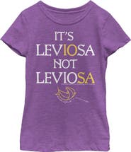 HARRY POTTER Girl's Harry Potter Hermoine Leviosa Not Leviosa  Graphic T-Shirt