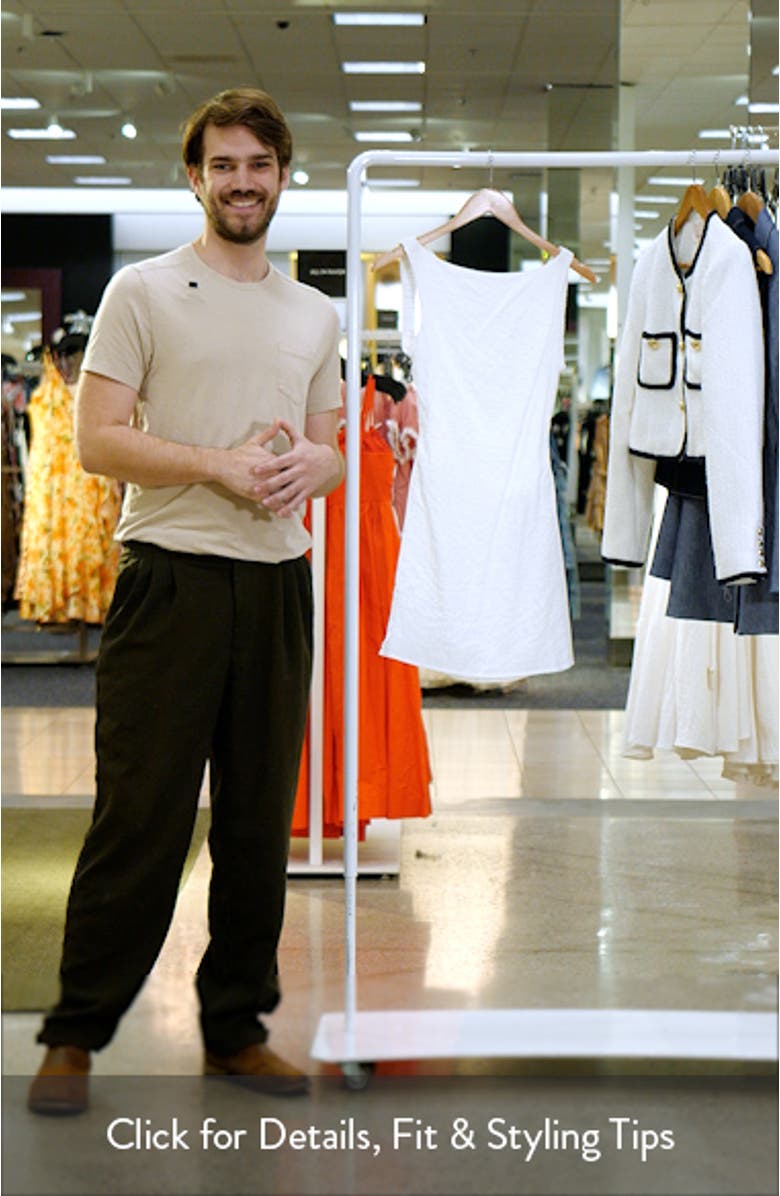 Swoon Open Back Cotton Minidress, sales video thumbnail