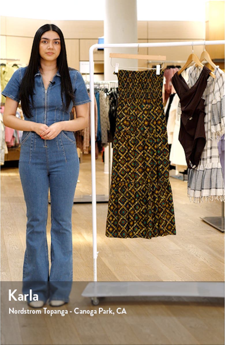 Lucca Batik Print Strapless Cover-Up Dress, sales video thumbnail