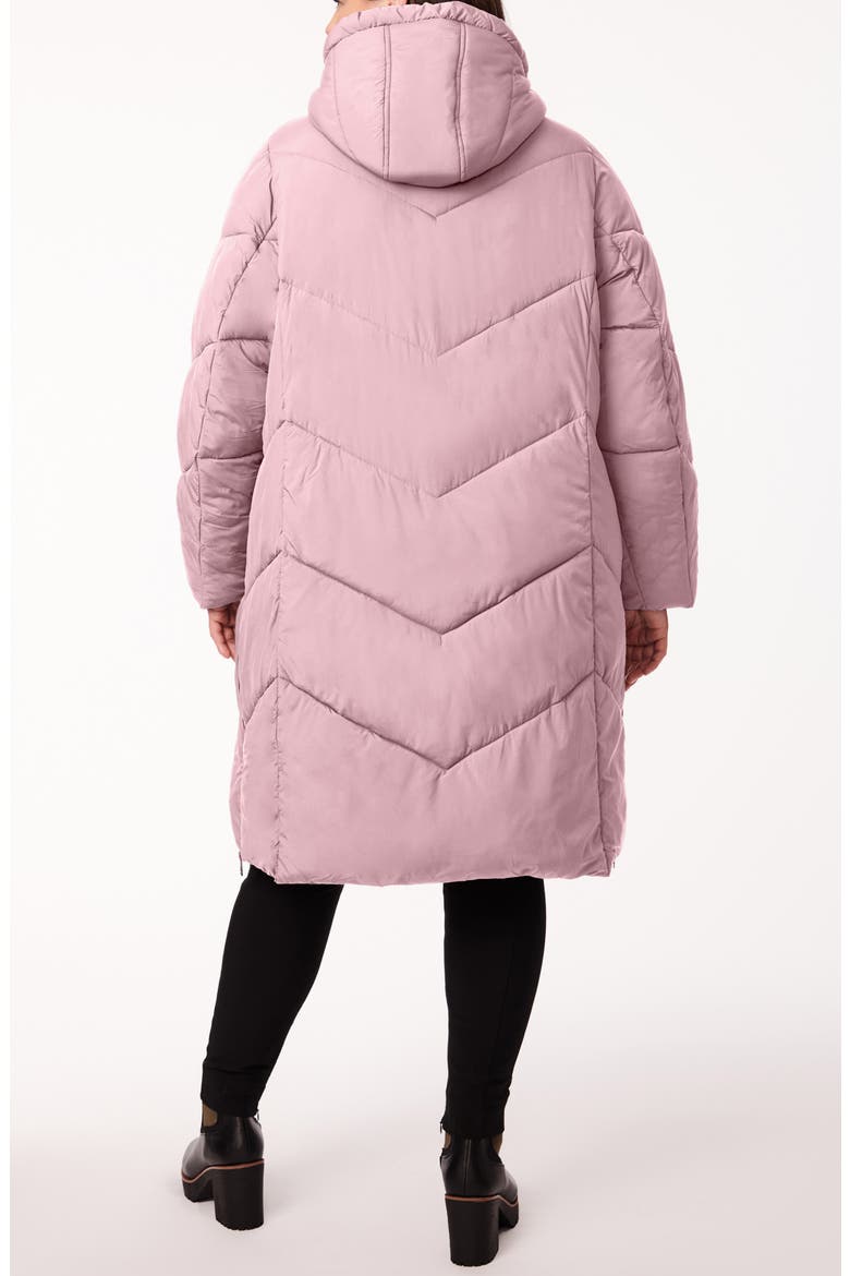 Hooded Puffer Coat, Alternate, color, LILAC HAZE