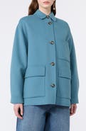 Weekend Max Mara Folk Virgin Wool Blend Short Coat