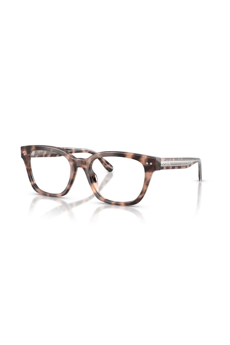 54mm Rectangle optical glasses, Main, color, Tortoise