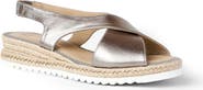 Aquatalia Adelina Weatherproof Slingback Espadrille Platform Wedge Sandal