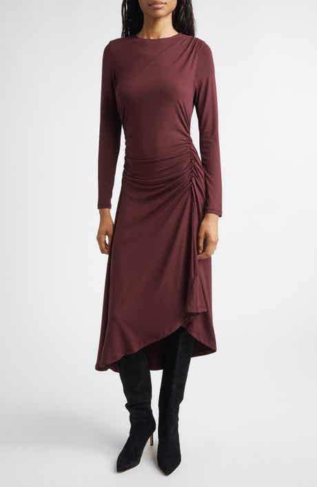 Veronica Beard Theodora Ruched Midi Dress