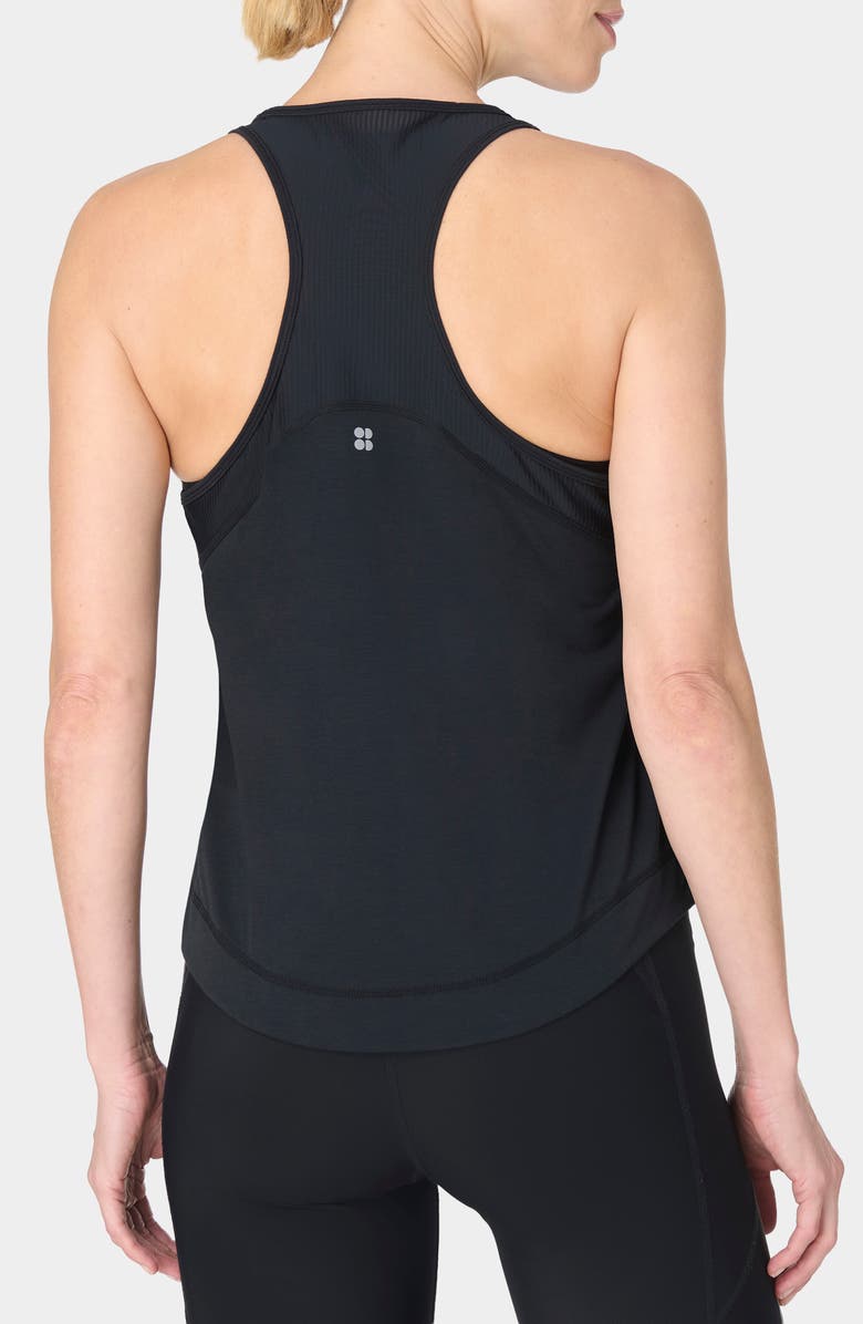 Sweaty Betty Breathe Easy Run Mesh Tank, Alternate, color, Black
