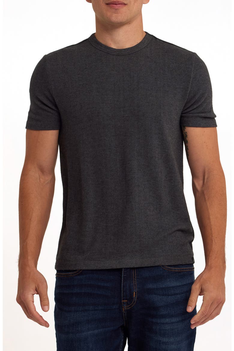 Gil Short Sleeve Sweater, Main, color, BLACK