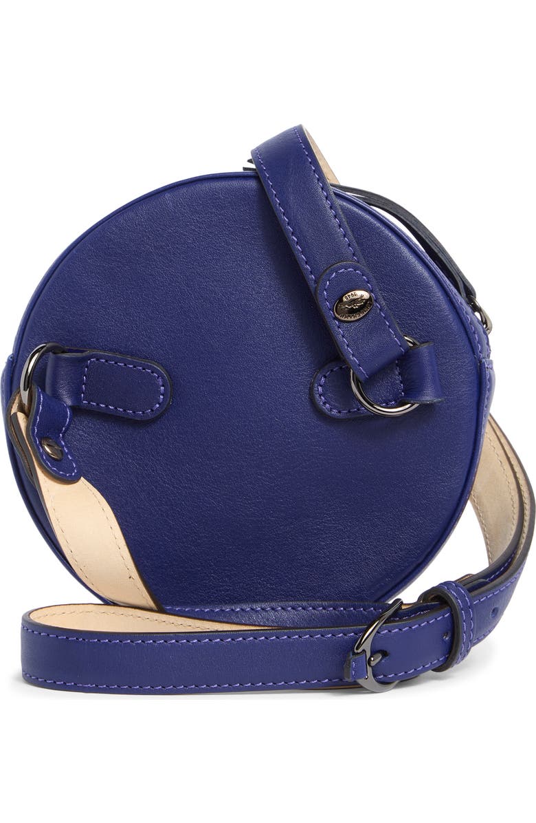 Longchamp Embossed Circular Belt Bag, Alternate, color, Sapphire