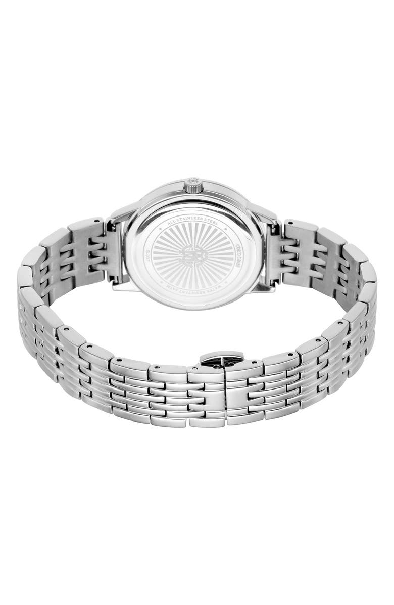 Roberto Cavalli Mother-of-Pearl Quartz Bracelet Watch, 32mm, Alternate, color, 