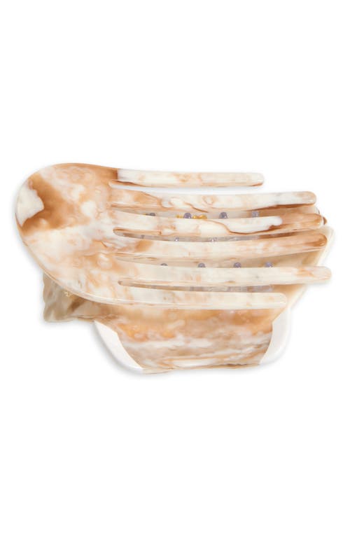 Solar Eclipse Hand-painted Seashell Hair Comb