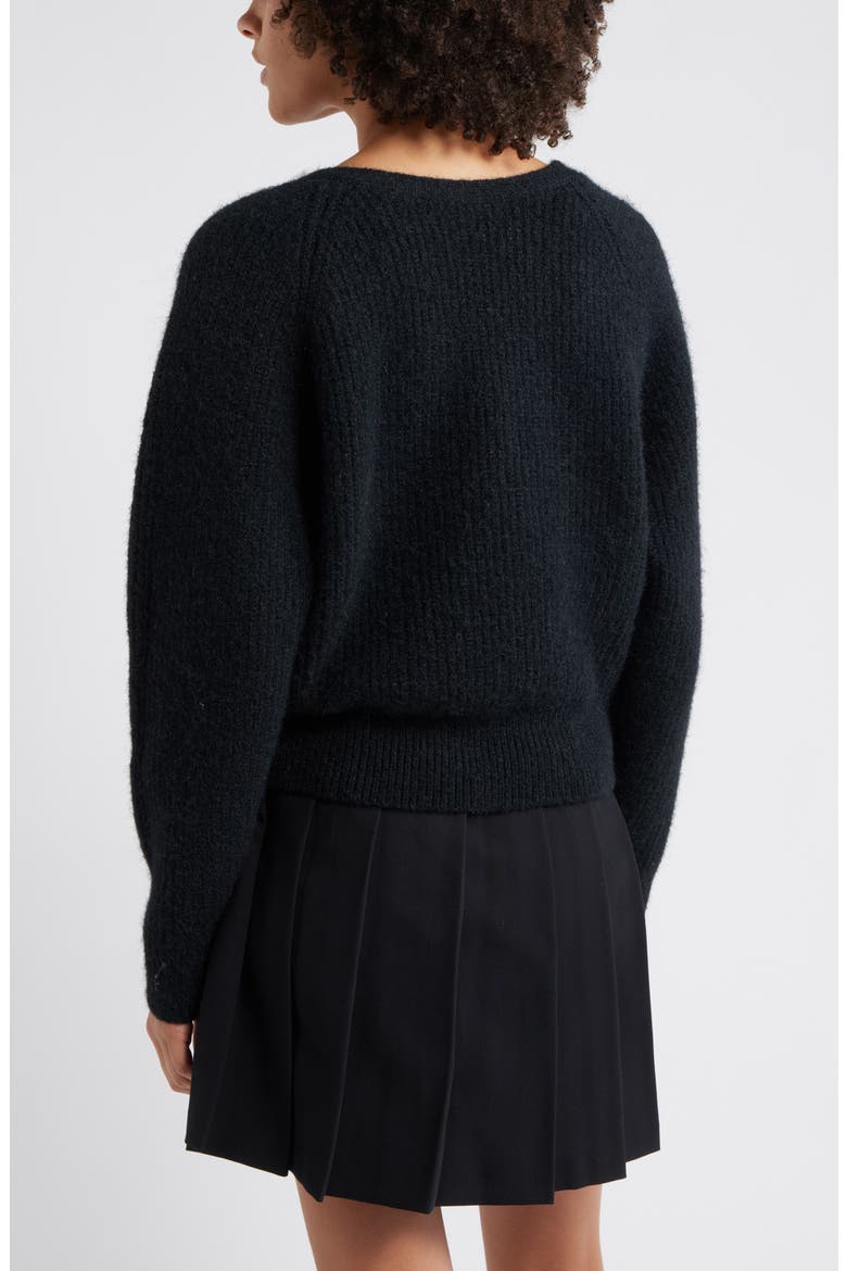 Twist Reversible Sweater, Alternate, color, BLACK