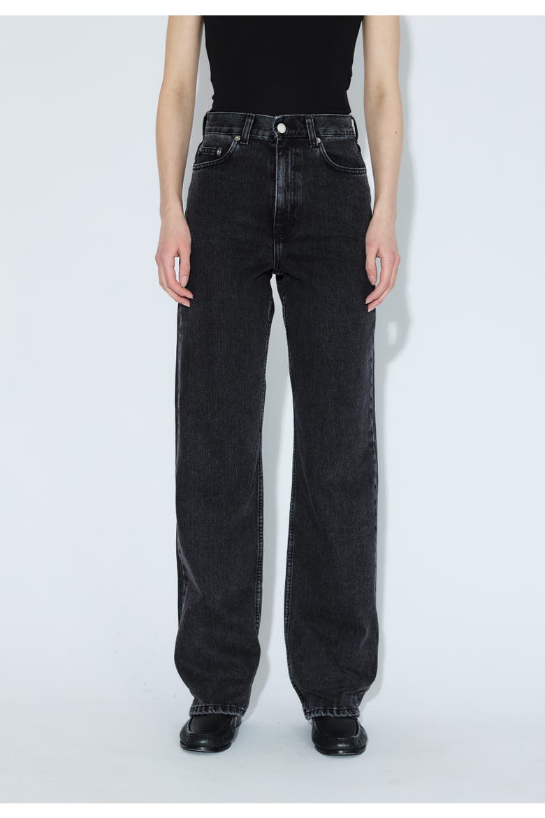Echo High Straight Rigid Jeans, Alternate, color, Retro black