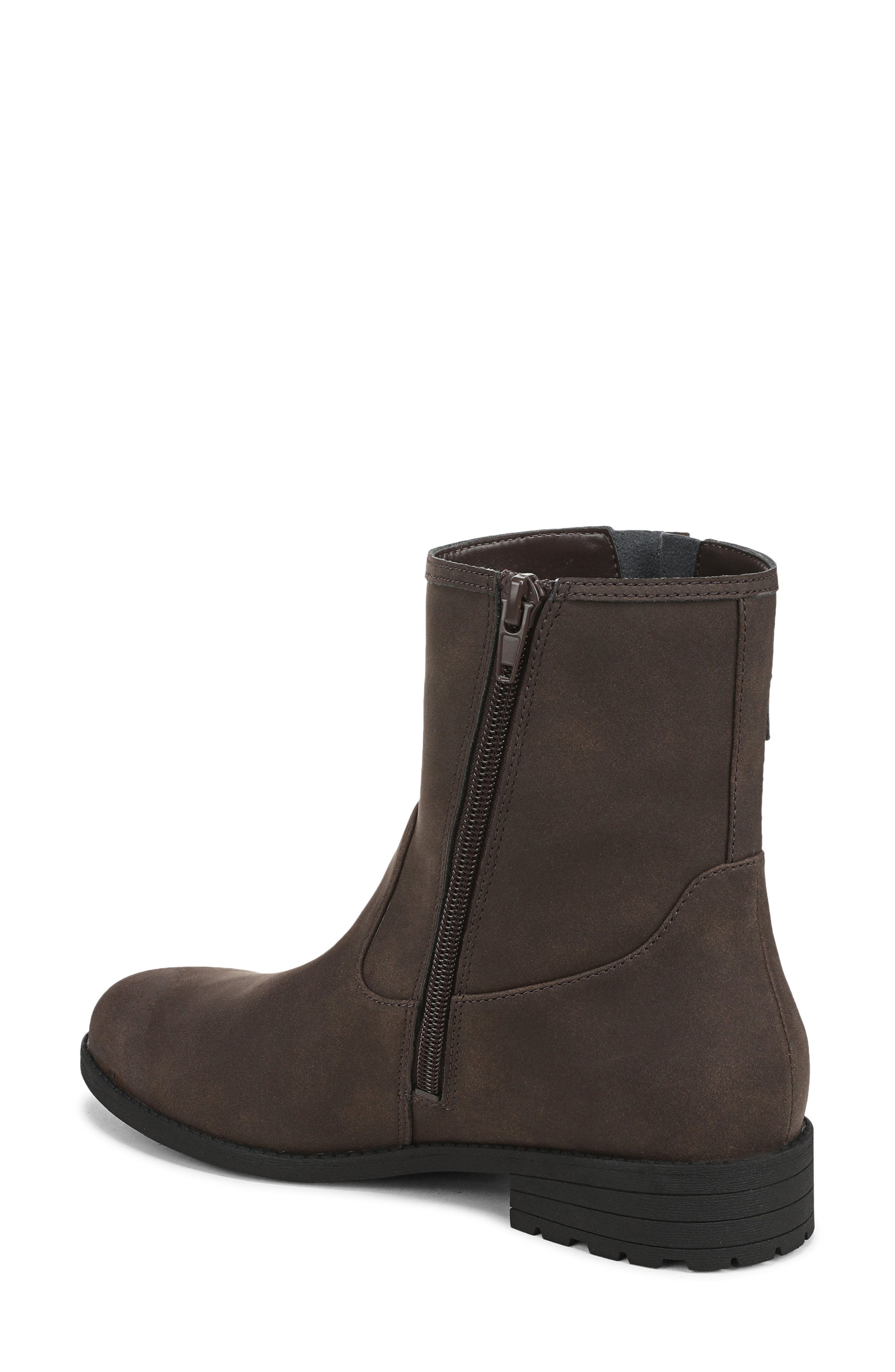 Jill Faux Leather Bootie, Alternate, color, CHOCOLATE