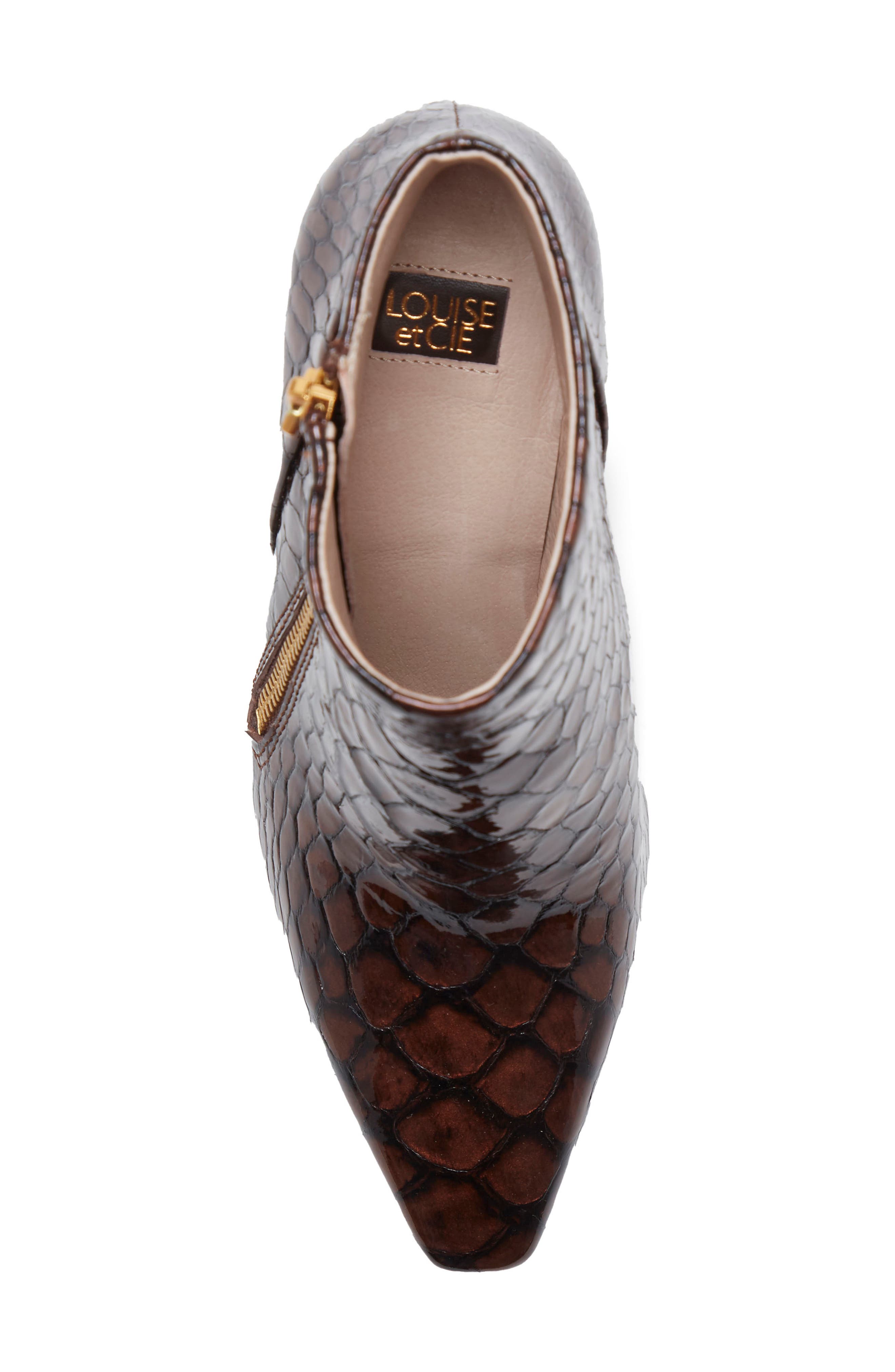 Lenah Square Toe Bootie, Alternate, color, COCOA BROWN MULTI