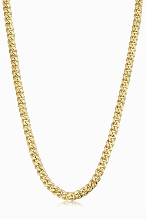 Shop Oradina Estate Cuban Bold Chain In 14k Yellow Gold