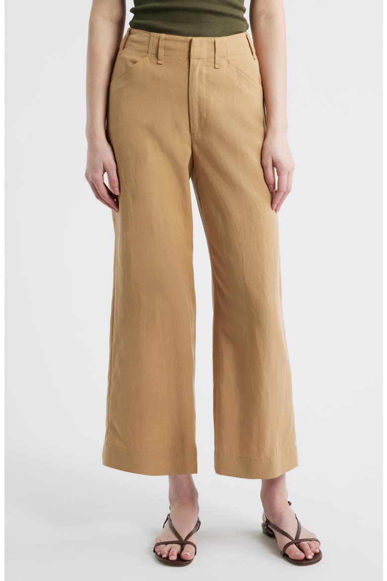 Allison Ankle Wide Leg Pants, Main, color, FAWN