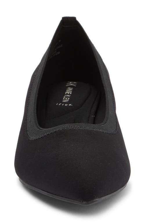 Anne Klein Uruzi Pump In Black Matte Stretch