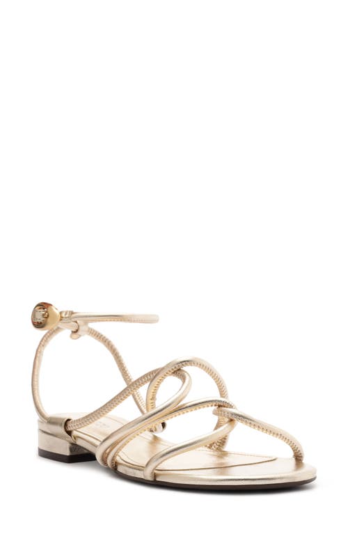 Arezzo Anna Ankle Strap Sandal In Silver