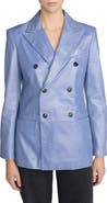 FRAME Boulevard Leather Blazer