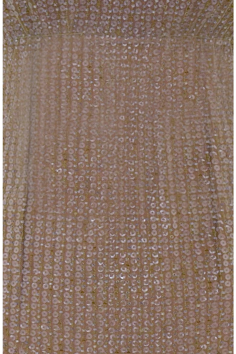 Alondra Beaded Cocktail Dress, Alternate, color, CAFE AU LAIT/ OLIVE GOLD