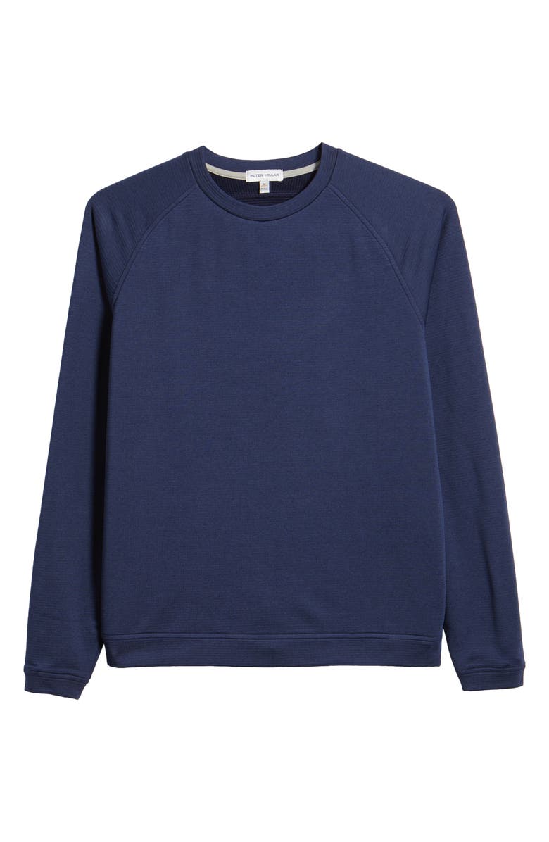 Peter Millar Beaumont Performance Crewneck Top, Alternate, color, Navy