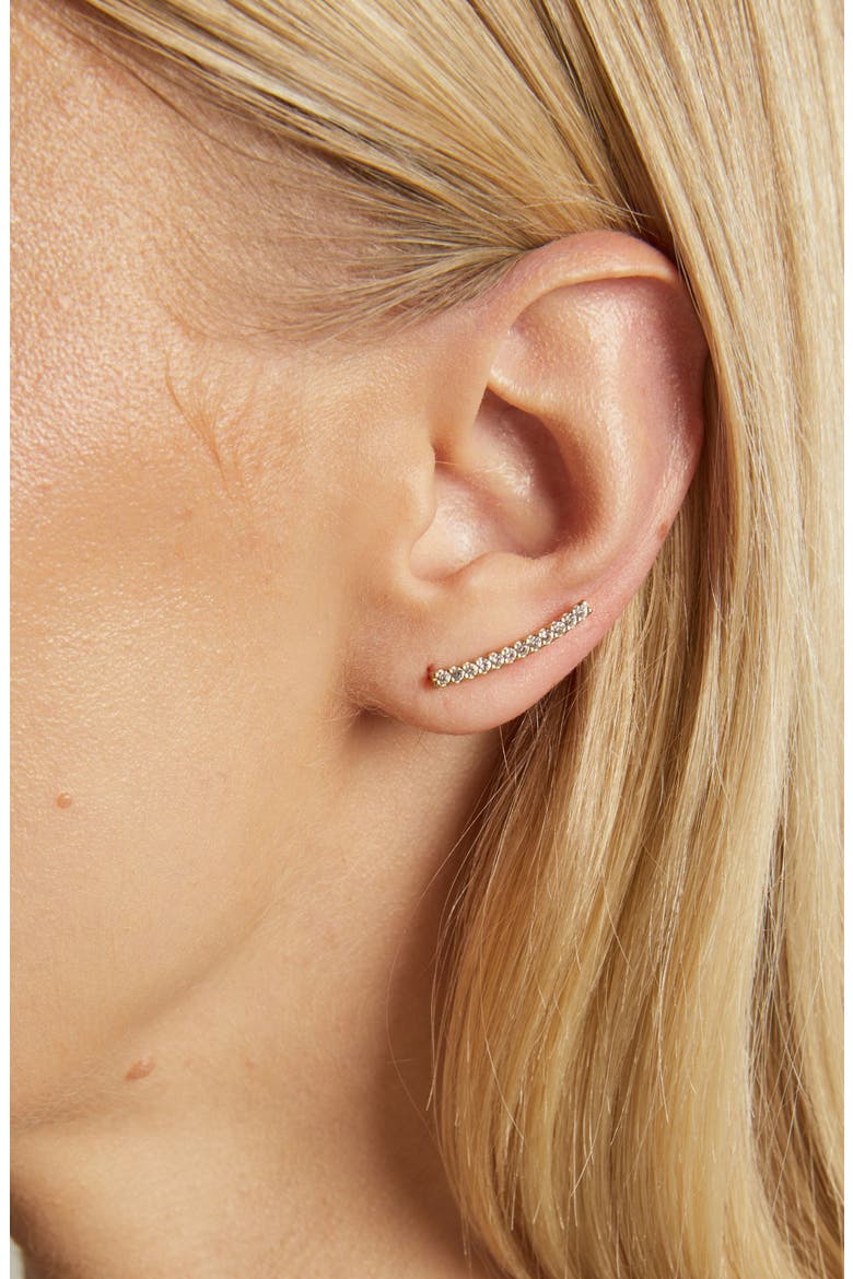 Archival Path Earring, Alternate, color, Yellow Gold Vermeil