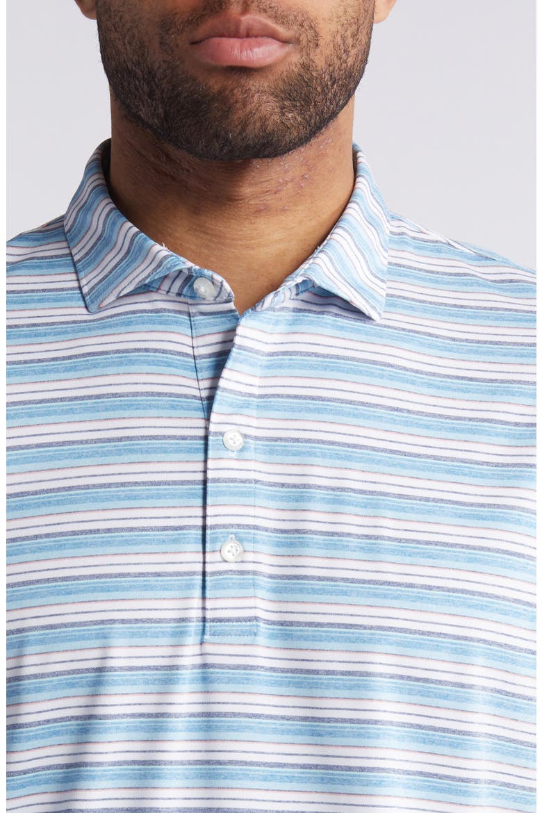 Tyson Stripe PREP-FORMANCE Polo, Alternate, color, TORNADO