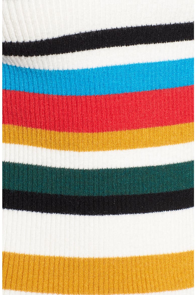 Stripe Rib Knit Sweater, Alternate, color, MULTICOLOR STRIPE