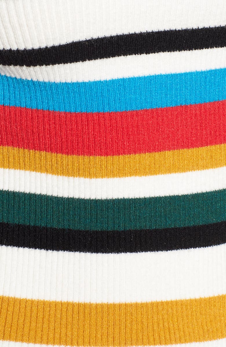 Cotton Emporium Stripe Rib Knit Sweater, Alternate, color,