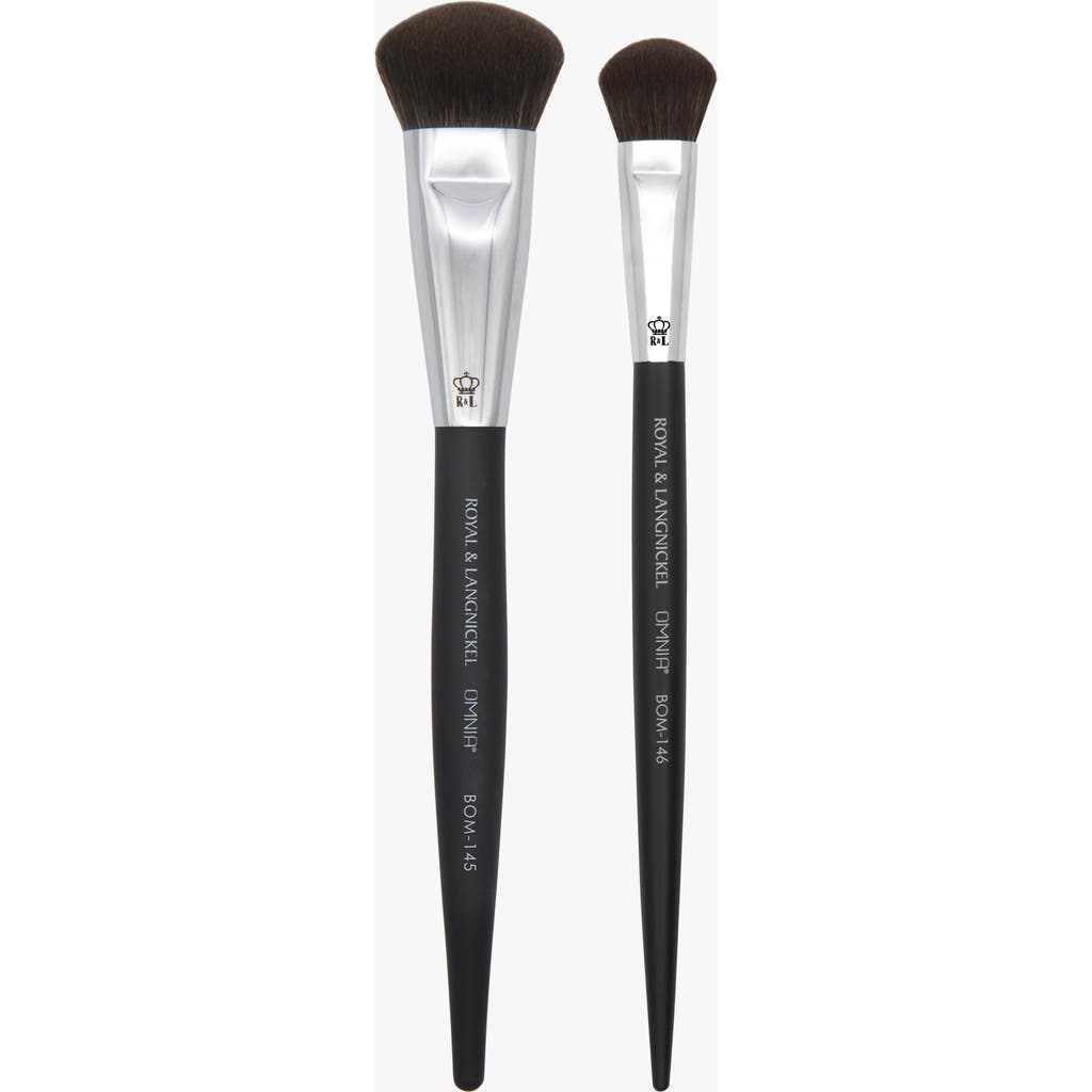Omnia Brush Complexion Brush Duo Bundle In Black